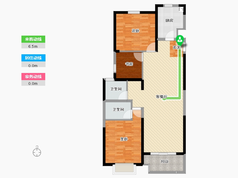 江苏省-宿迁市-金鹰国际花园-100.00-户型库-动静线