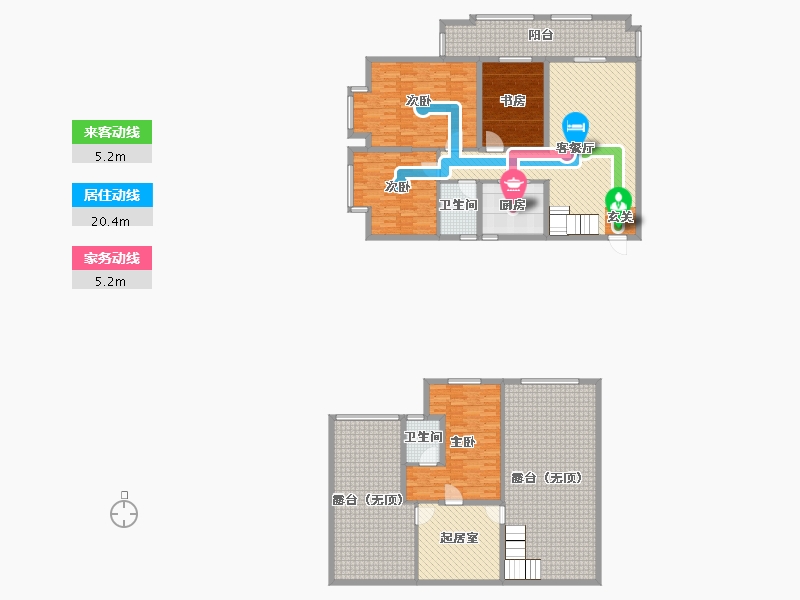 湖北省-十堰市-中岳华庭-226.35-户型库-动静线