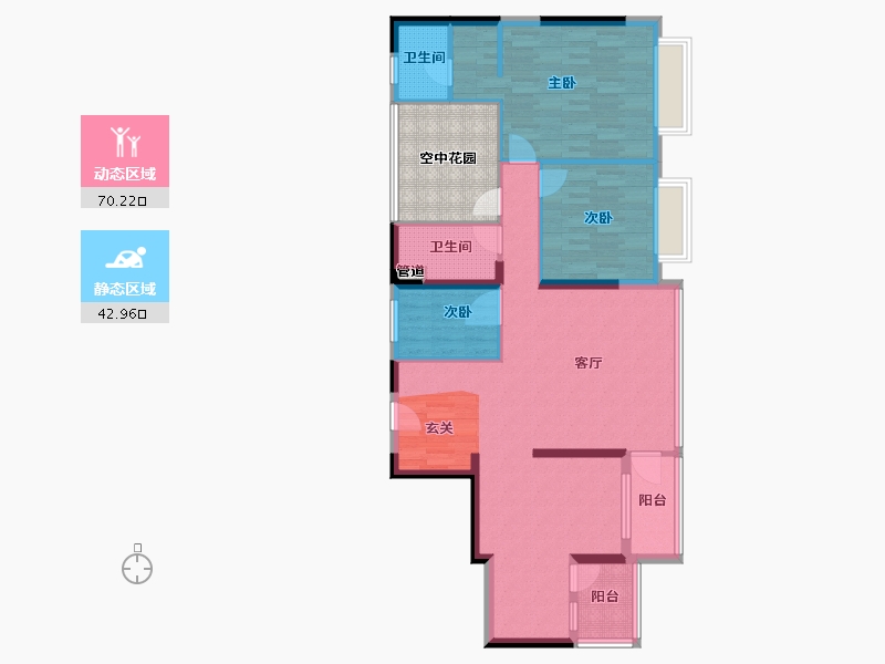 广东省-云浮市-东临国际-111.50-户型库-动静分区