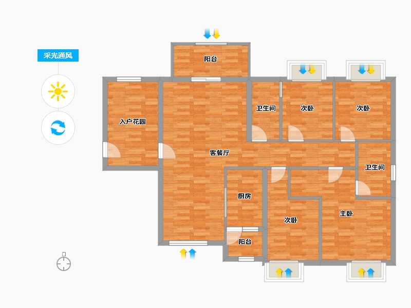 广东省-汕头市-充耀号-113.44-户型库-采光通风