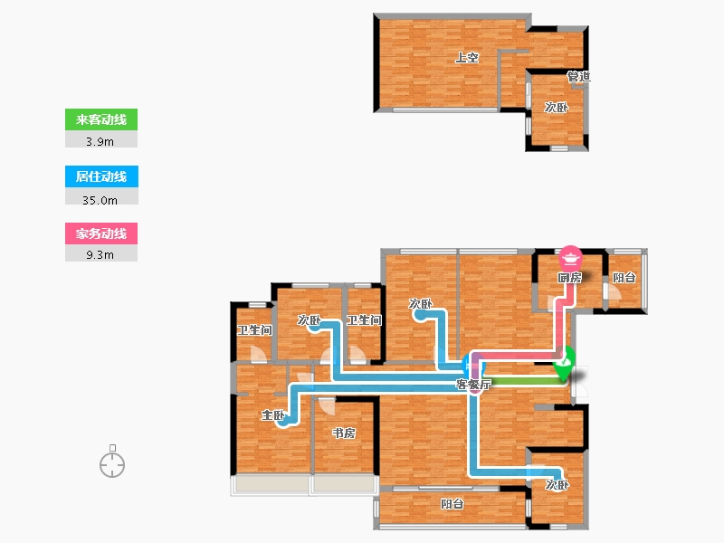 四川省-成都市-华润悦玺-212.62-户型库-动静线