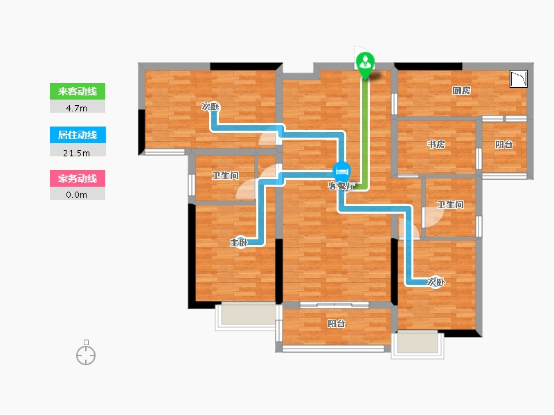 广东省-河源市-坚基沁园和府-106.11-户型库-动静线