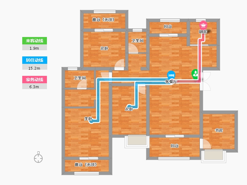 重庆-重庆市-中科 中央公园城-116.15-户型库-动静线