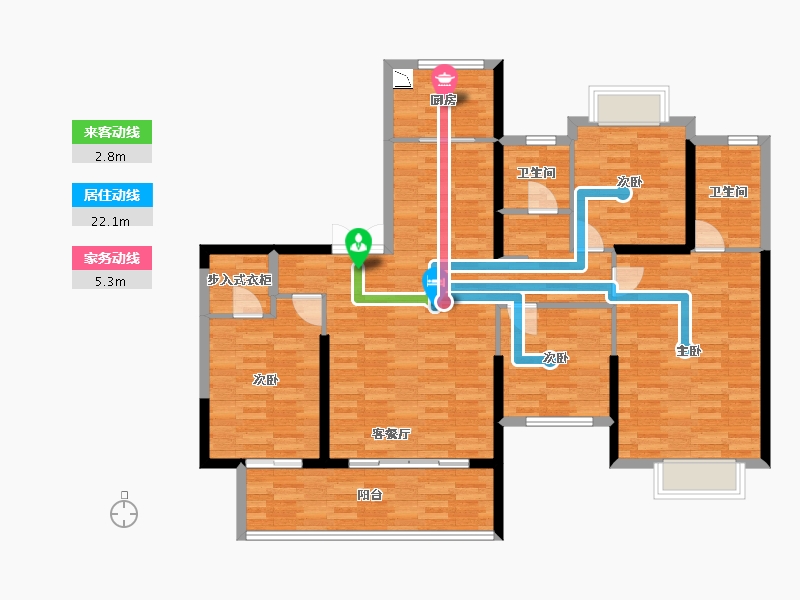 福建省-福州市-福清融侨悦府-120.00-户型库-动静线