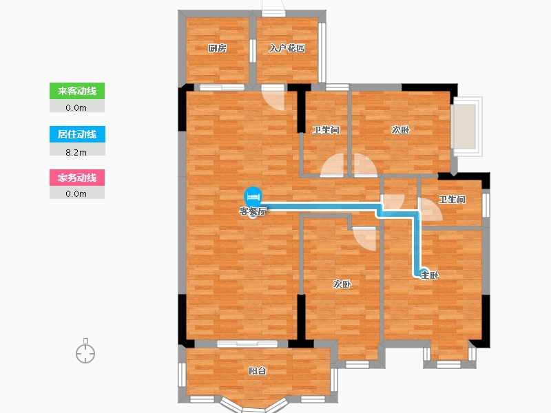 湖北省-咸宁市-璟湖世纪城-97.97-户型库-动静线