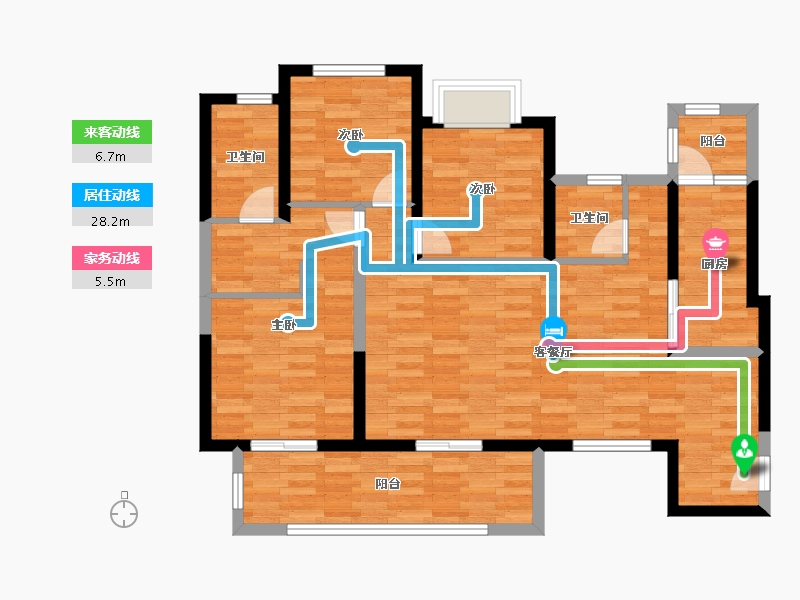 四川省-成都市-恒大天府半岛7期-96.99-户型库-动静线