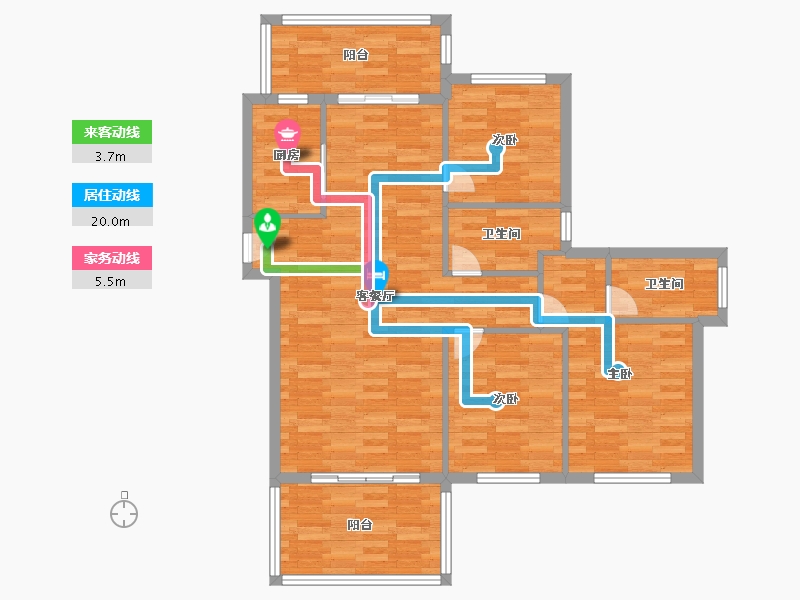 福建省-漳州市-荣成四季城-100.00-户型库-动静线