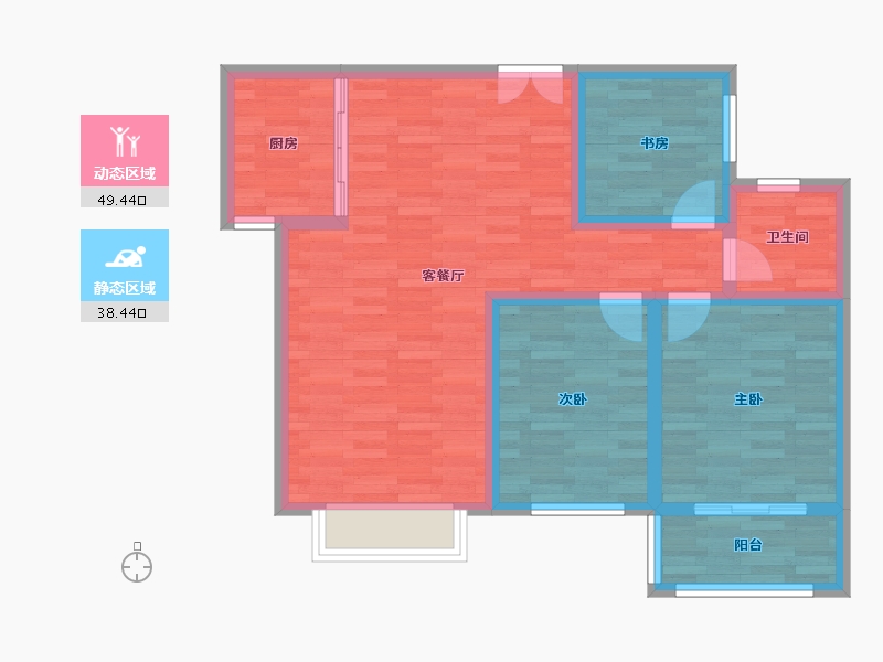 山西省-运城市-外滩玺园-78.36-户型库-动静分区