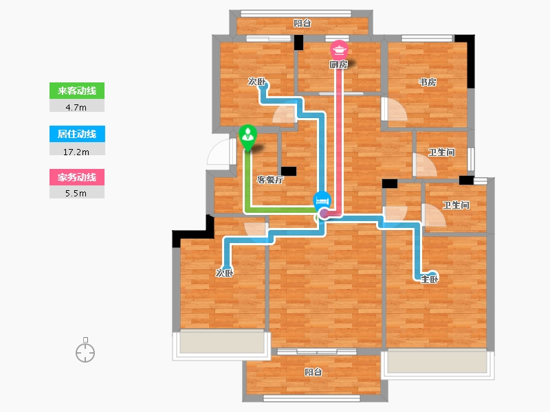 浙江省-嘉兴市-祥生悦澜湾-99.99-户型库-动静线