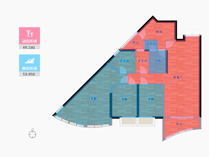 广东省-深圳市-漾日湾畔-108.59-户型库-动静分区