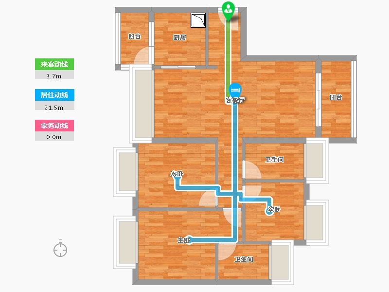 广东省-广州市-越秀保利爱特城-77.45-户型库-动静线