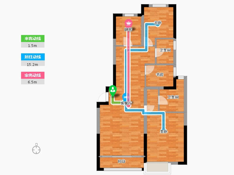 河北省-秦皇岛市-万晟华府-78.25-户型库-动静线