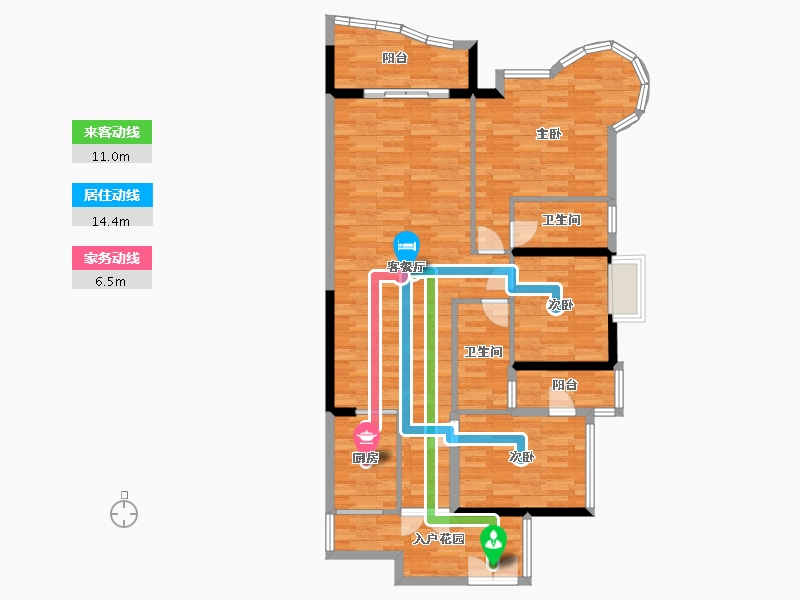 广东省-梅州市-凯旋城-112.88-户型库-动静线