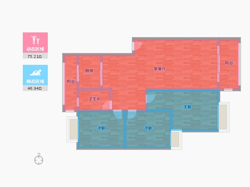 江西省-上饶市-城市银座-109.92-户型库-动静分区