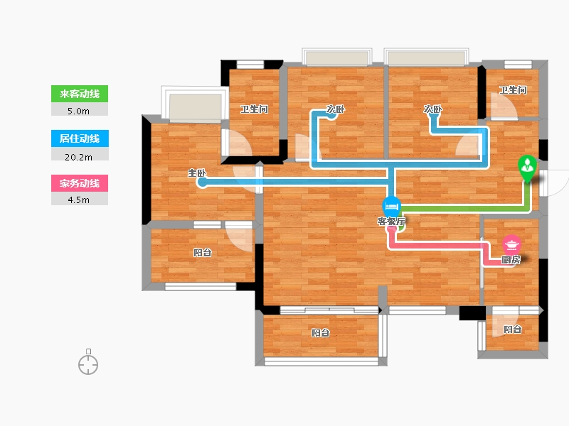 四川省-成都市-同森锦熙-75.79-户型库-动静线