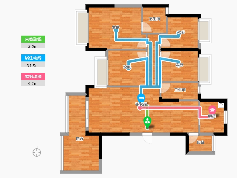 贵州省-遵义市-中建幸福城-97.03-户型库-动静线