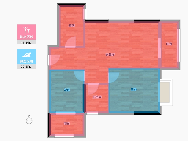 江西省-赣州市-九里峰山-58.34-户型库-动静分区