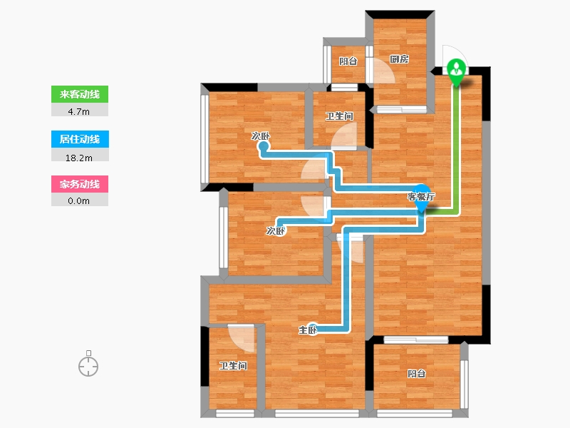 四川省-成都市-空港陆号-75.42-户型库-动静线