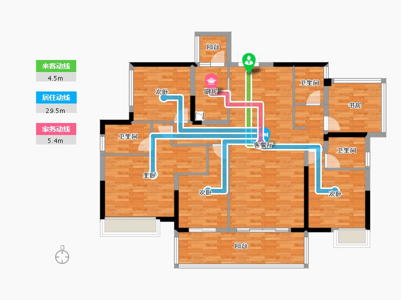 广西壮族自治区-南宁市-保利领秀前城-129.75-户型库-动静线