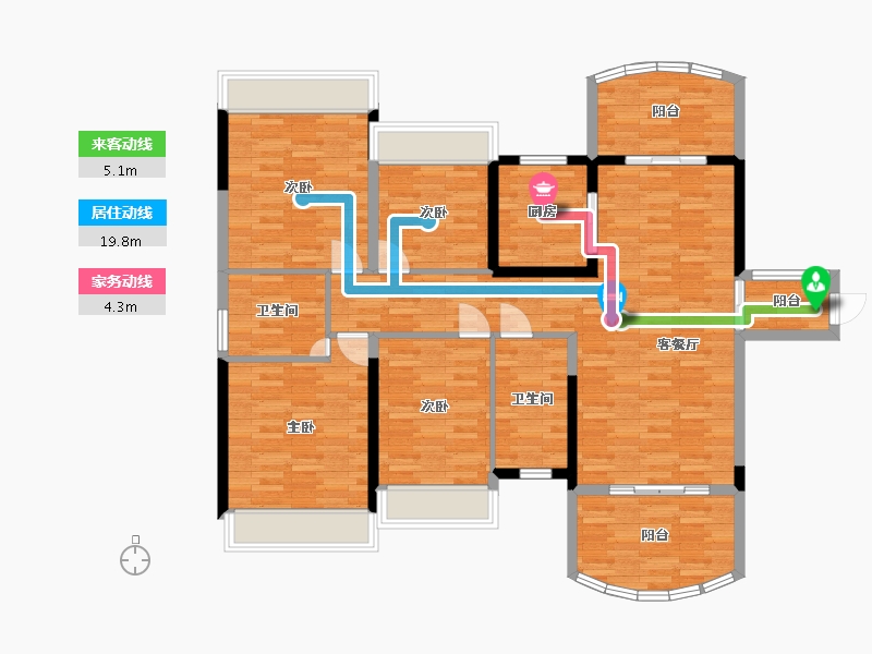 广东省-肇庆市-豪布斯卡-121.35-户型库-动静线