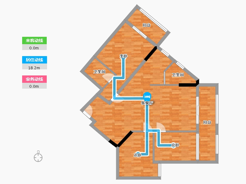 广西壮族自治区-百色市-普罗旺斯-92.96-户型库-动静线