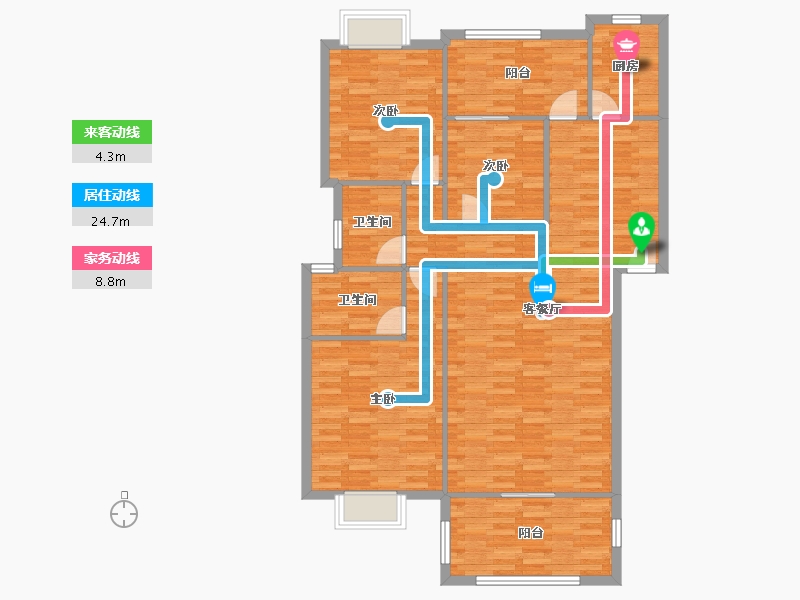 四川省-成都市-锦绣华都-117.90-户型库-动静线