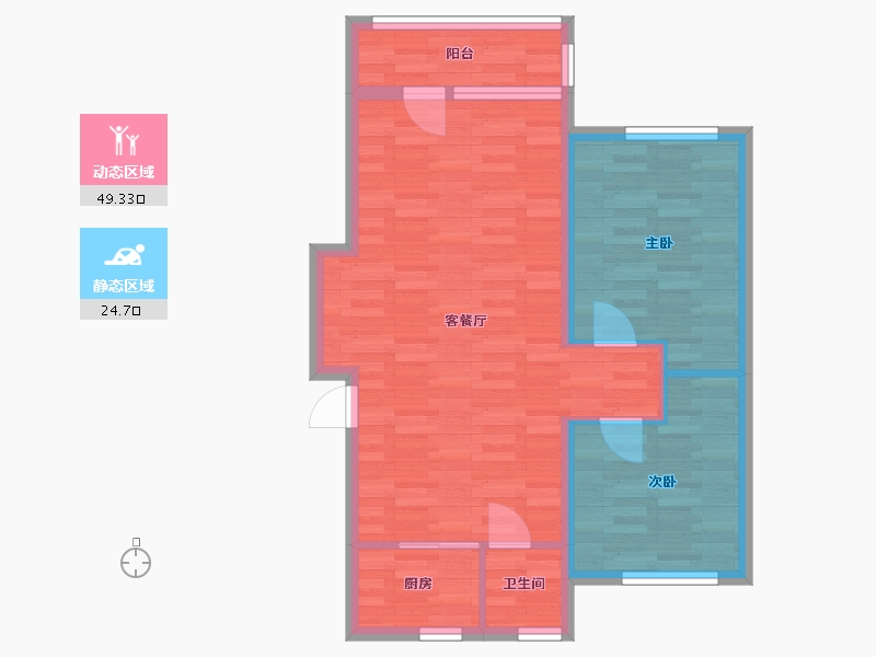 北京-北京市-百汇-66.27-户型库-动静分区