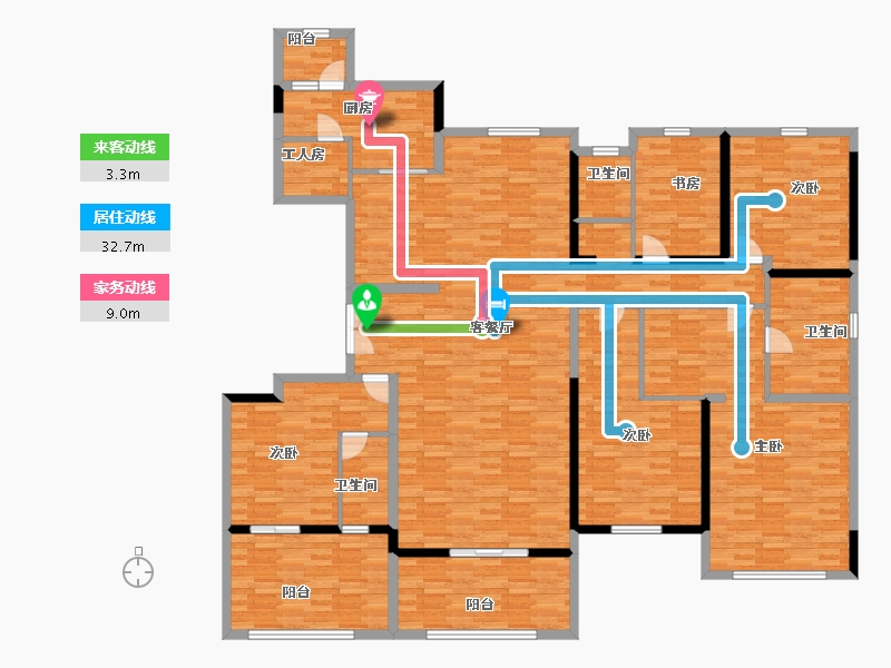 江苏省-盐城市-碧桂园·翡翠东郡-205.00-户型库-动静线