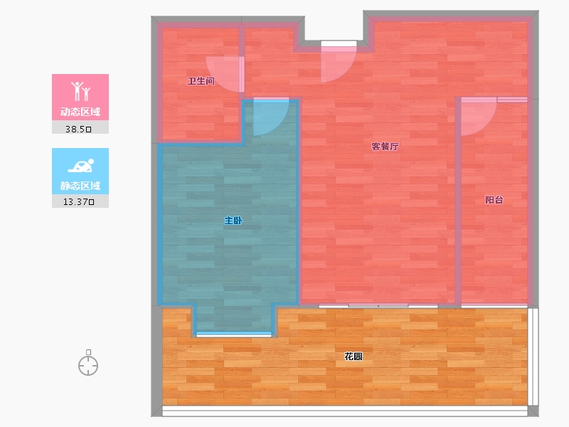 四川省-成都市-鸿阁一号-63.38-户型库-动静分区