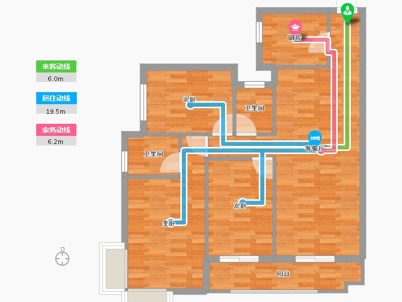 广东省-河源市-雅居乐花园-75.91-户型库-动静线