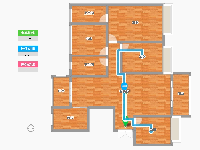 河南省-安阳市-内黄建业城-131.27-户型库-动静线