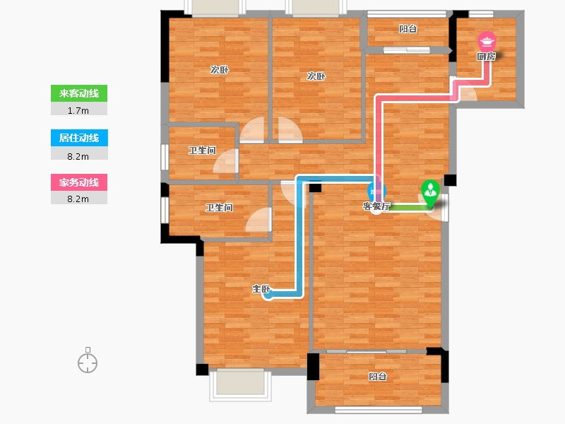 福建省-三明市-中青悦府-103.99-户型库-动静线