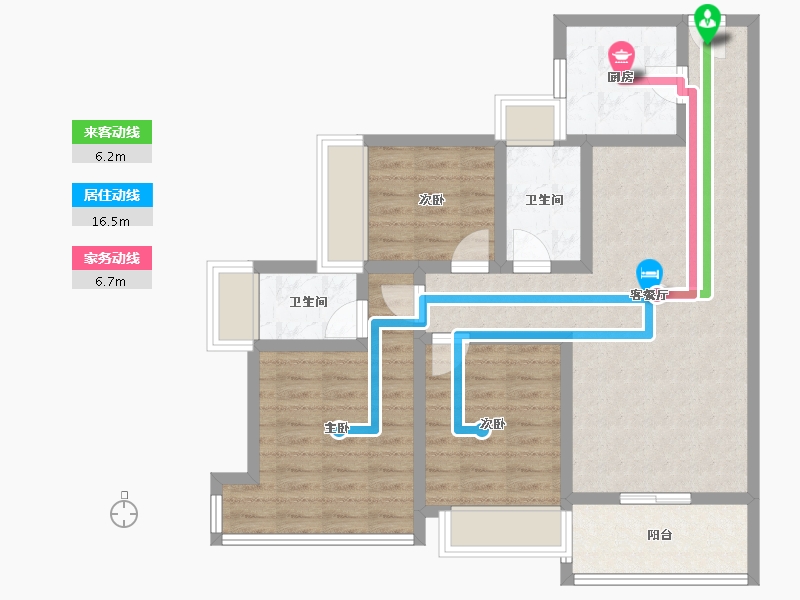 广东省-肇庆市-君汇熙庭-82.56-户型库-动静线