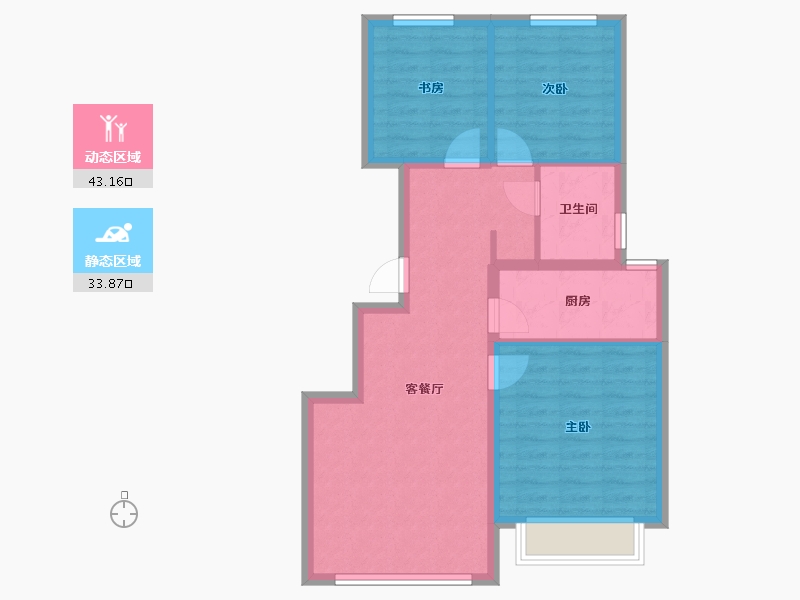 天津-天津市-六和名著-69.00-户型库-动静分区