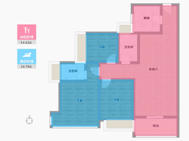 广东省-肇庆市-君汇熙庭-82.56-户型库-动静分区