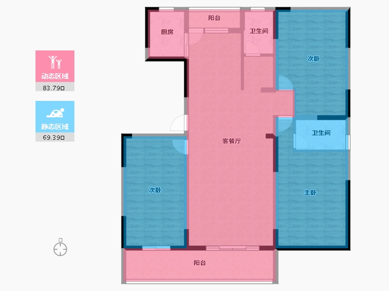 山东省-临沂市-天元名筑-138.69-户型库-动静分区