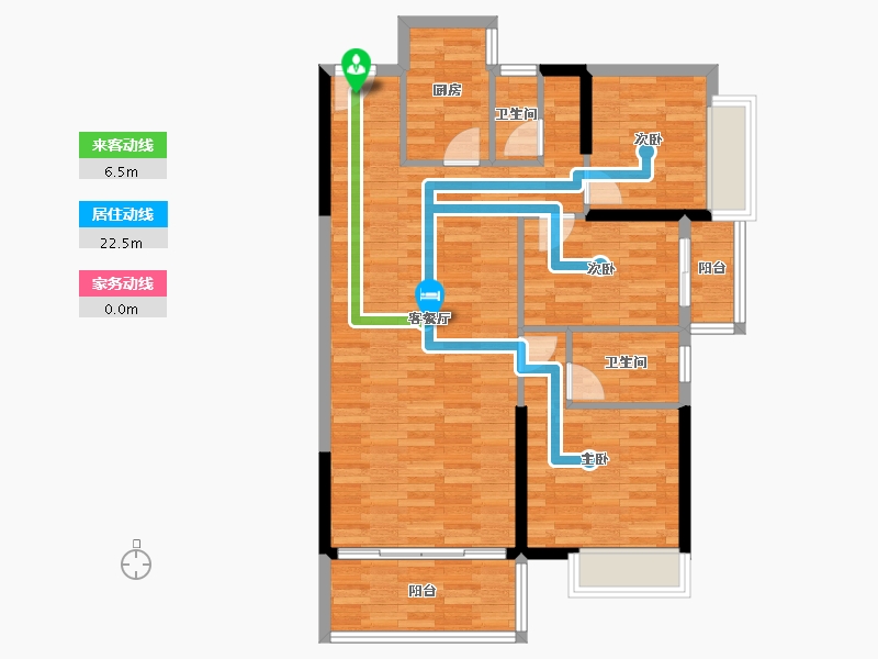 广东省-汕头市-星海时代-89.00-户型库-动静线