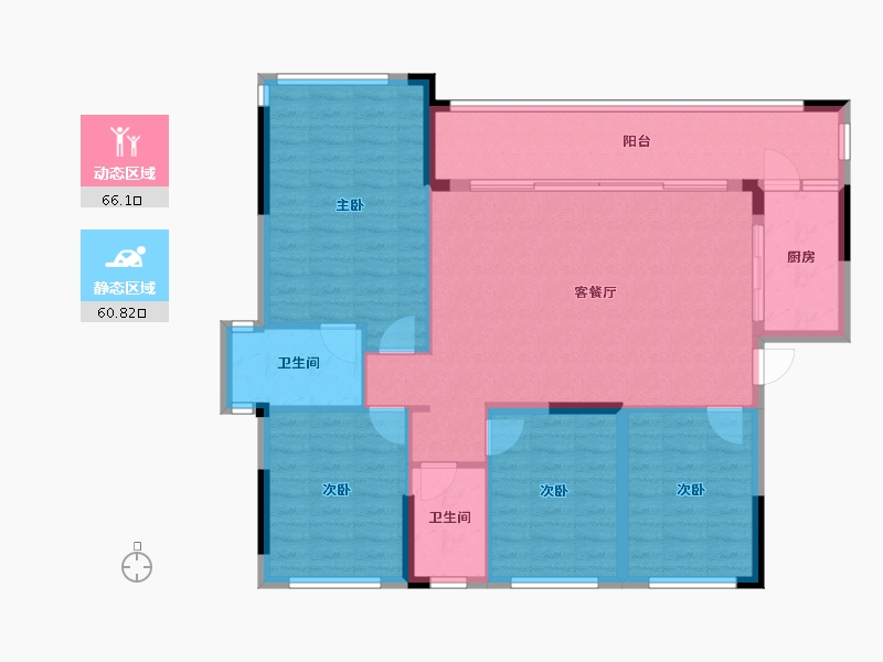 贵州省-贵阳市-四季贵州·椿棠府-115.94-户型库-动静分区