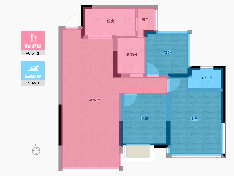 四川省-南充市-金域城-74.01-户型库-动静分区