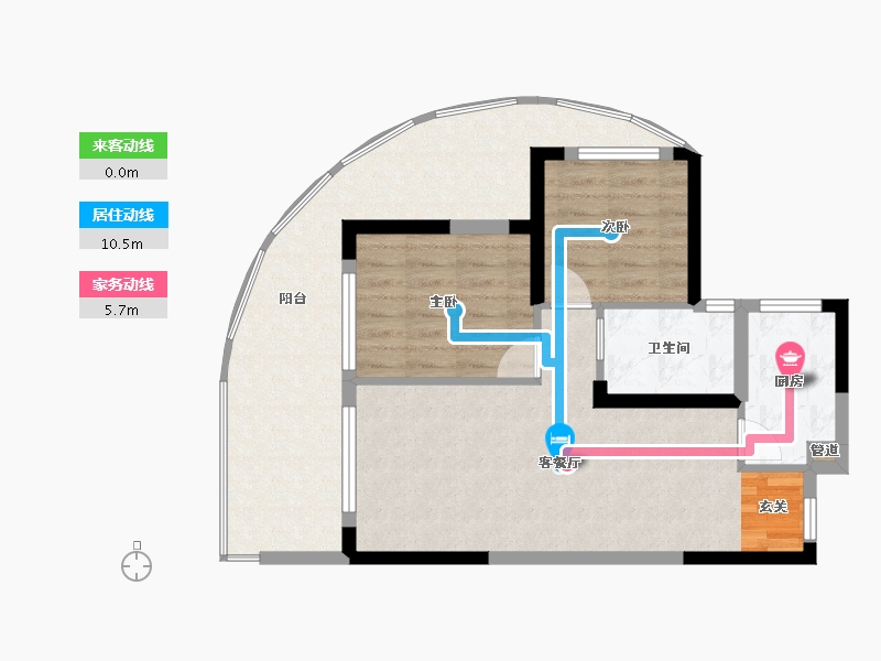 广东省-深圳市-佳兆业山海湾-74.47-户型库-动静线