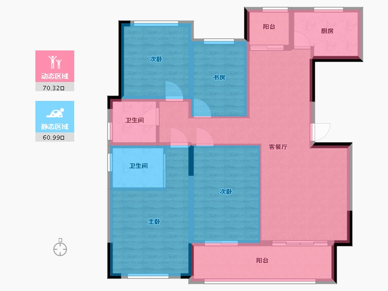 安徽省-宣城市-金峰新城-118.00-户型库-动静分区