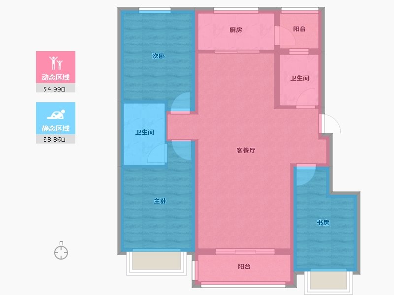 河北省-衡水市-康馨国际-83.42-户型库-动静分区