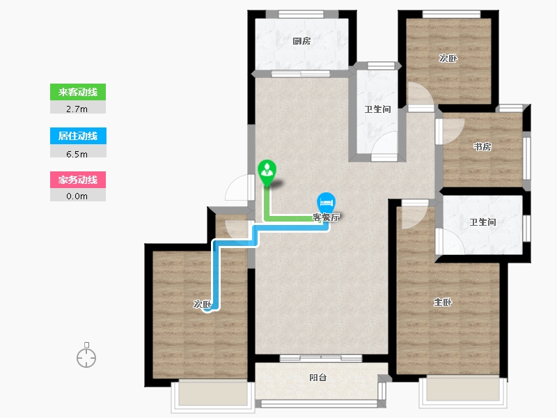 河南省-新乡市-法派公馆-99.00-户型库-动静线