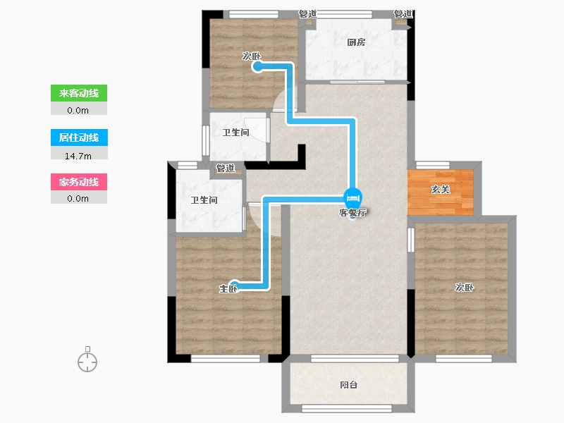 江苏省-南京市-中建熙元府-92.19-户型库-动静线