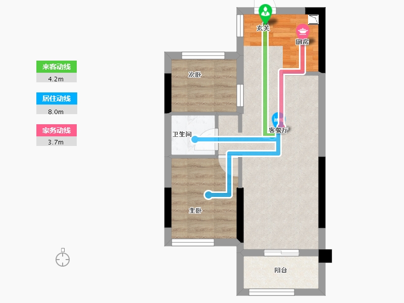 福建省-福州市-融侨悦公馆-41.42-户型库-动静线