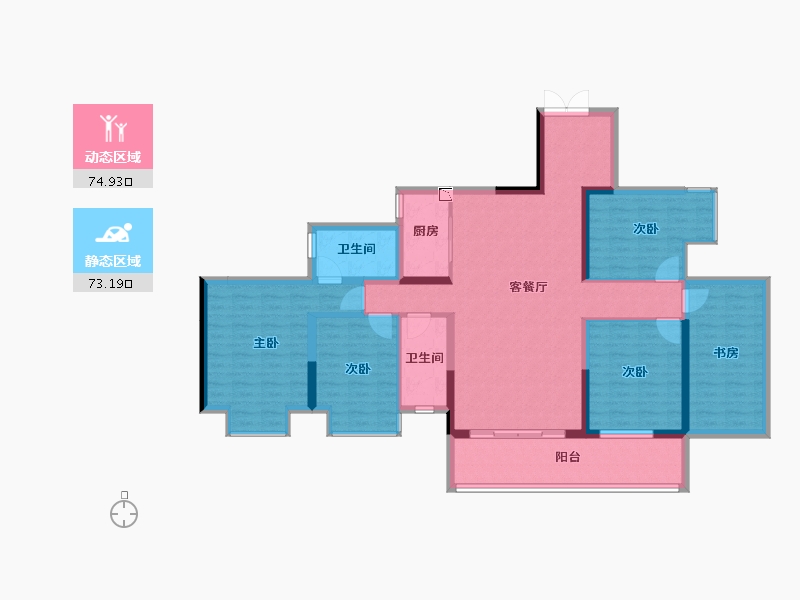 广西壮族自治区-南宁市-福兴园-133.06-户型库-动静分区