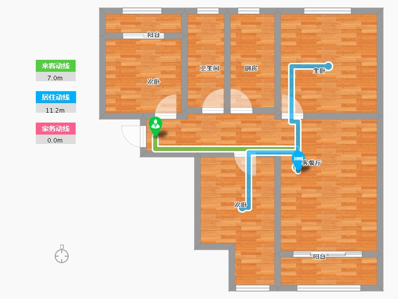 甘肃省-兰州市-九洲城二期-89.01-户型库-动静线