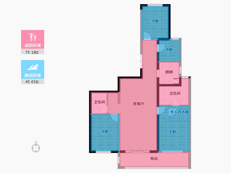 河南省-郑州市-金水府-106.99-户型库-动静分区