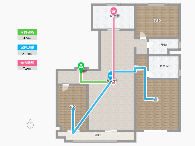 河南省-安阳市-安阳碧桂园-180.94-户型库-动静线