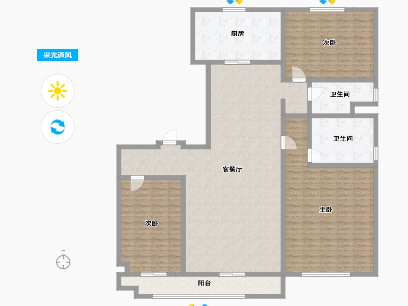 河南省-安阳市-安阳碧桂园-180.94-户型库-采光通风